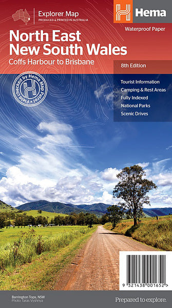 Hema North East New South Wales Map (8th Ed.)