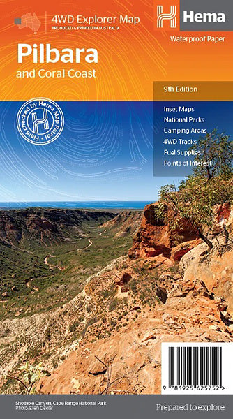 Pilbara and Coral Coast - Hema Map