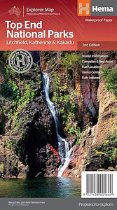 Hema Top End National Parks Map: Litchfield, Katherine & Kakadu