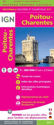 R11: Poitou-Charentes Map - 1:250,000