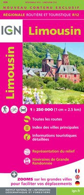 R12: Limousin Map - 1:250,000
