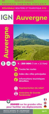 R13: Auvergne Map - 1:250,000