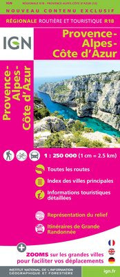 R18: Provence-Alpes-Cote d'Azur - 1:250,000