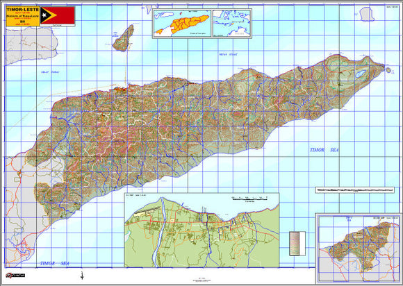 Timor Leste - Folded