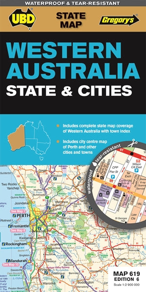Western Australia - UBD State and Cities Map